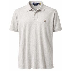Polo Raloh Lauren Custom Slim Fit Polo Shirt XL Gray Short Sleeve Logo